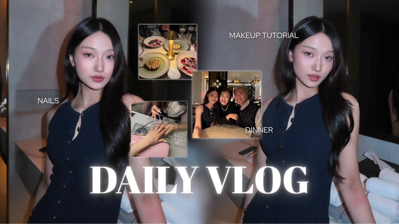 Daily Vlog in Sydney✨ makeup tutorial, new nails, family dinner