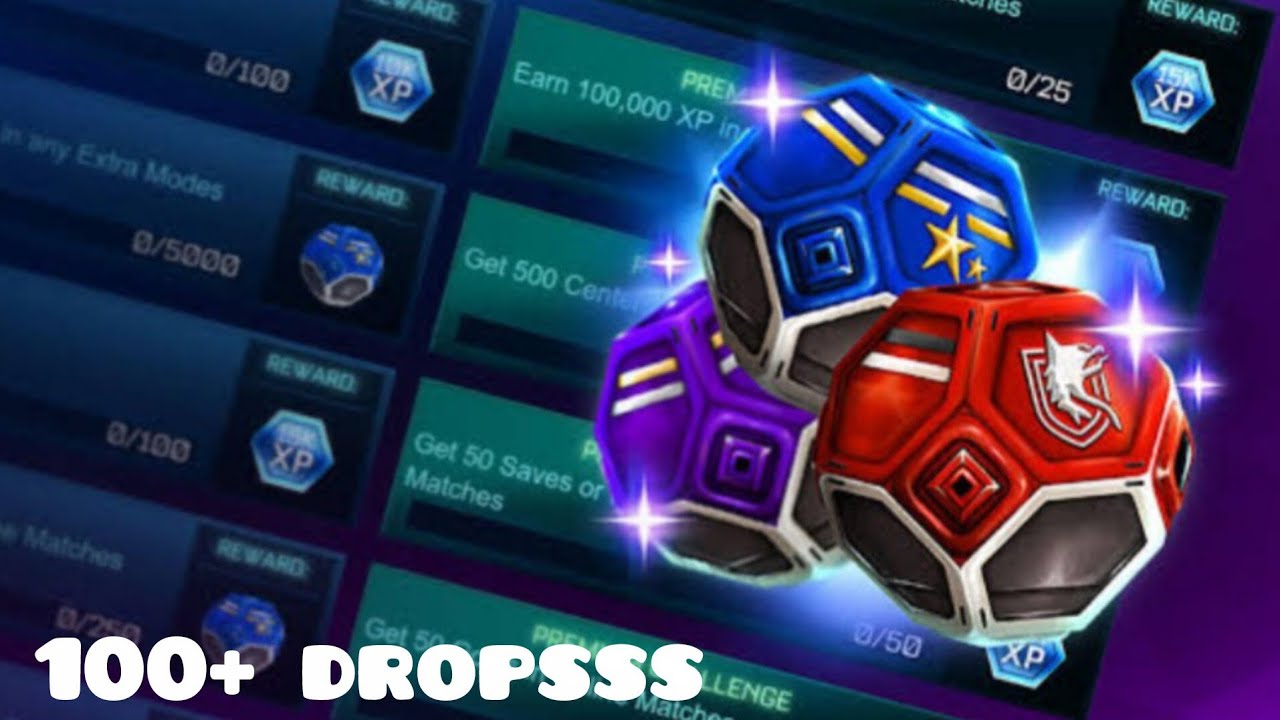 Abri 100+ drops no Rocket League!!!!