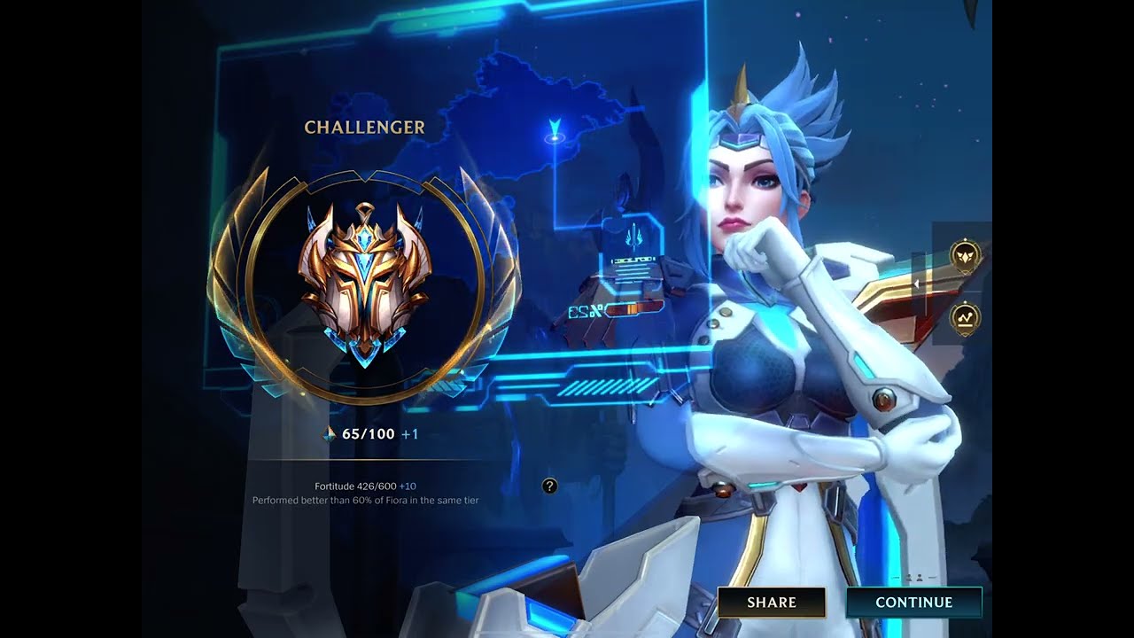 Wild rift Top 1 Fiora vs Yone full challenger ranked gameplay