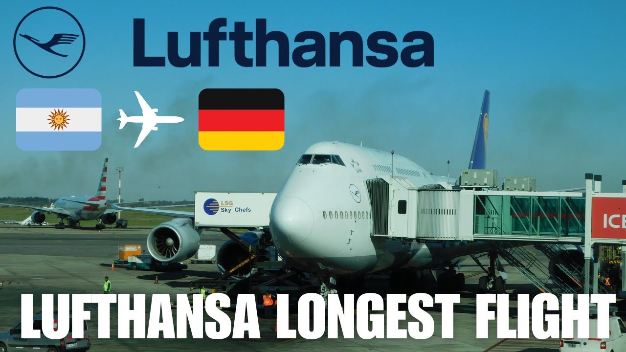 LUFTHANSA LONGEST FLIGHT IN BUSINESS CLASS Boeing 747-8 landing in Frankfurt