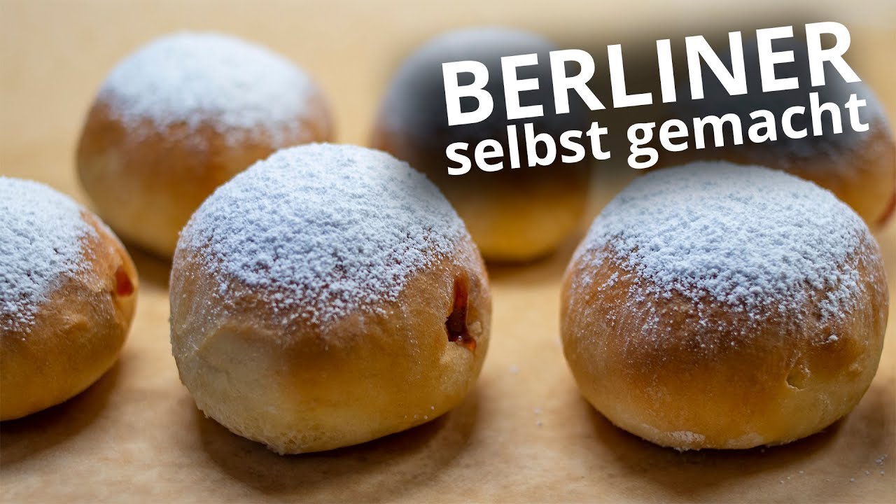 Berliner selber machen - Pfannkuchen oder Krapfen aus dem Backofen