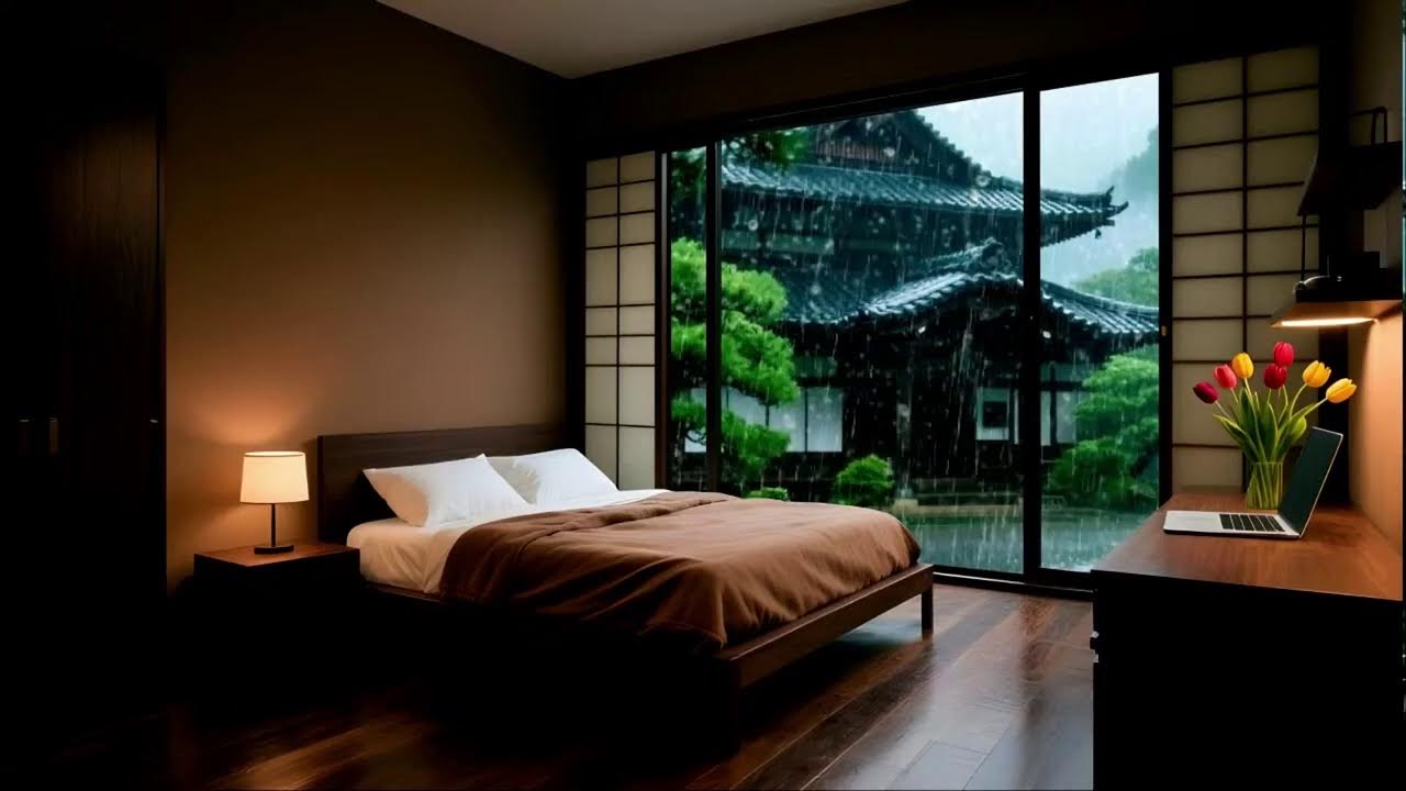 Peaceful Night Rain 🌧️🌙 Soft Piano for Deep Sleep & Stress Relief