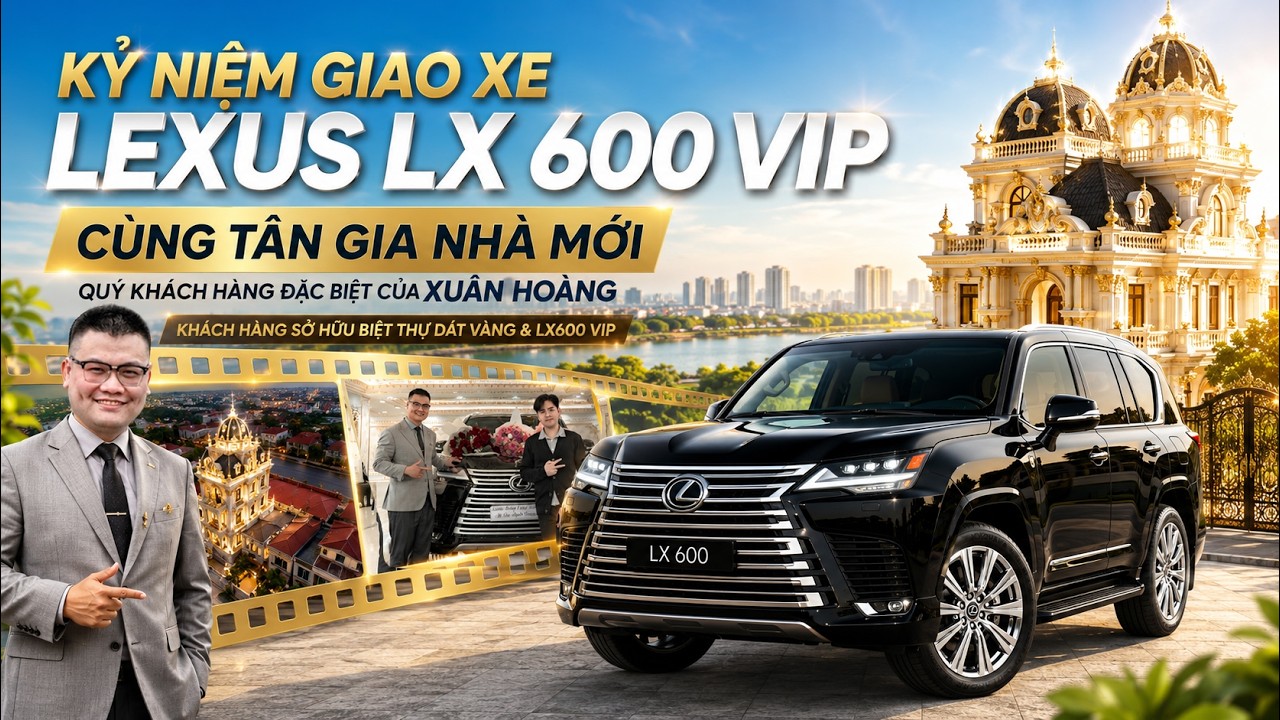 Kỷ niệm giao xe Lexus LX 600 VIP cùng Tân gia nhà mới quý khách hàng đặc biệt của Xuân Hoàng