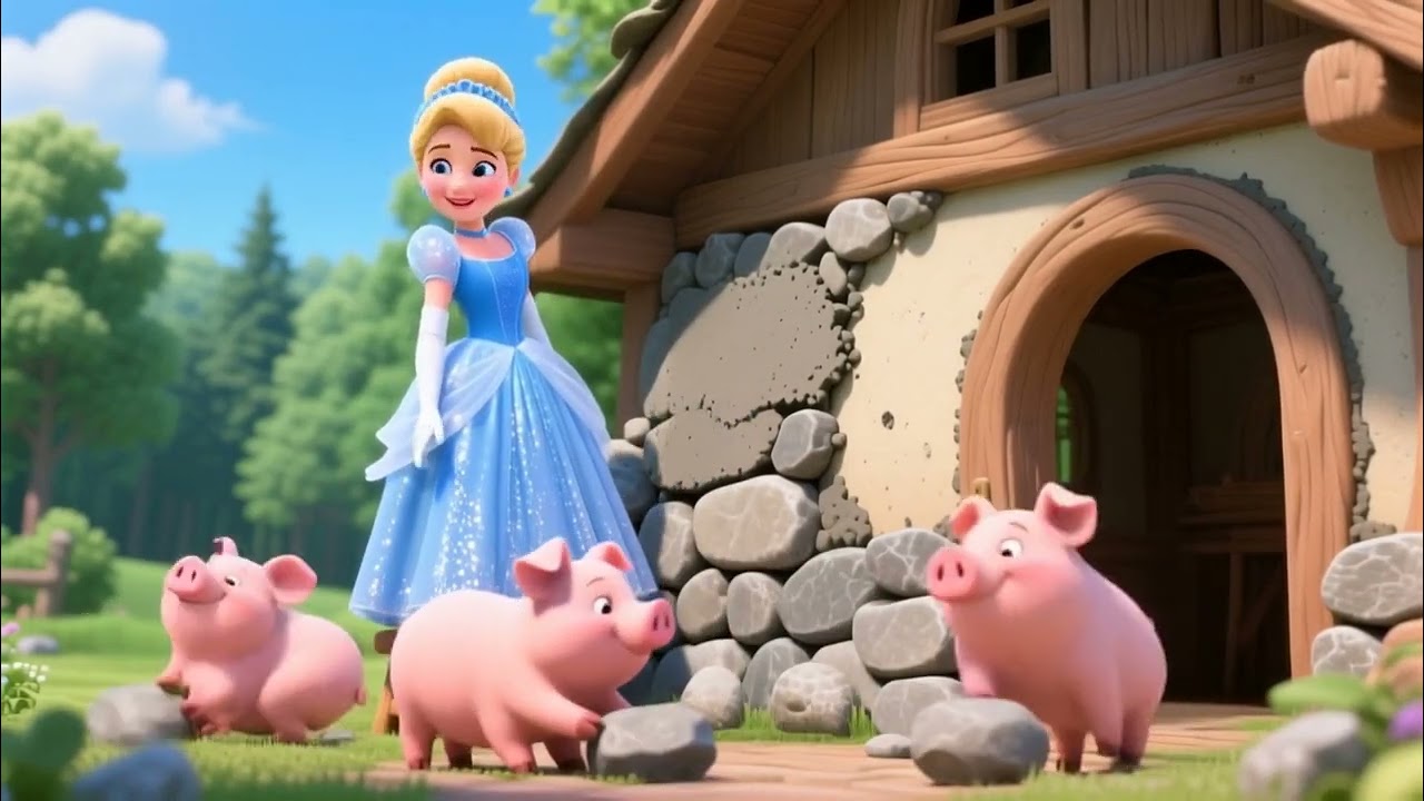 Cinderella Saves the Three Little Pigs
