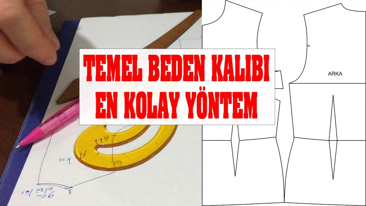 Temel Beden ( Elbise) Kalıbı Çizimi