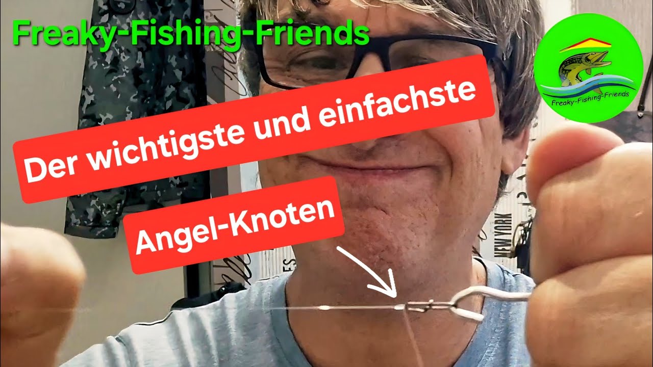👉 Der Angelknoten Nr.1 🫡 den Knoten mußt du kennen.