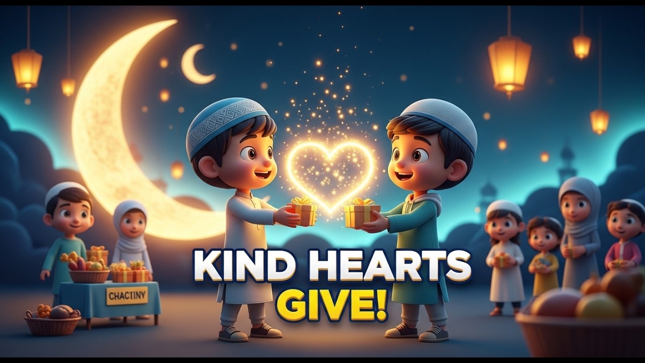 Giving Charity Makes Hearts Shine | Ramadan Kindness Story for Kids