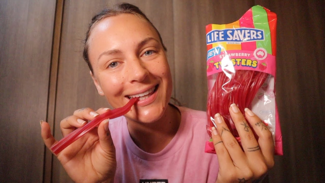ASMR | Eating Red Vines‼️CANDY 🍓 *Mouth Sounds*