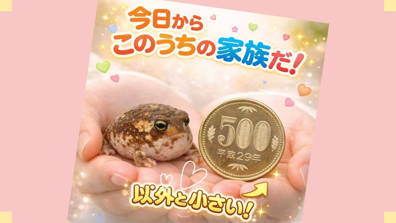 不思議なカエルが我が家にやって来ました⁉️