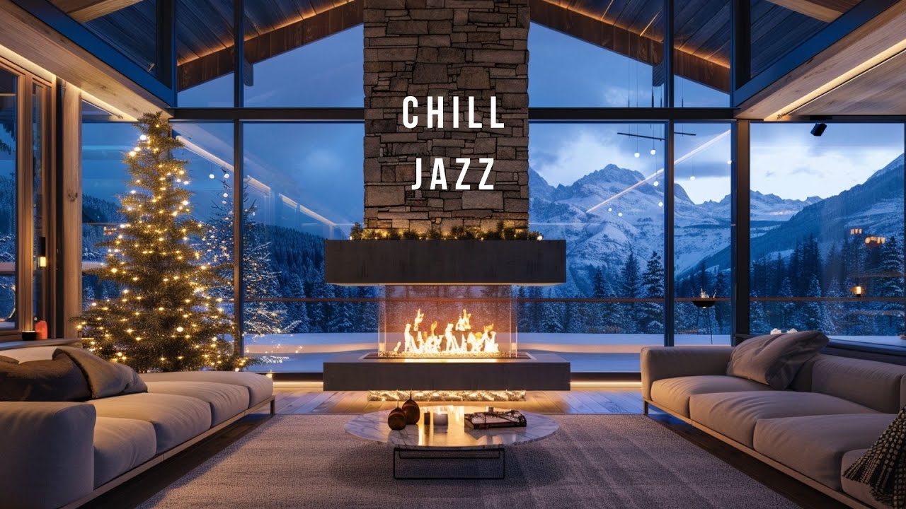 Cozy Fireplace & Jazz – Relaxing Background Music for Reading & Relax