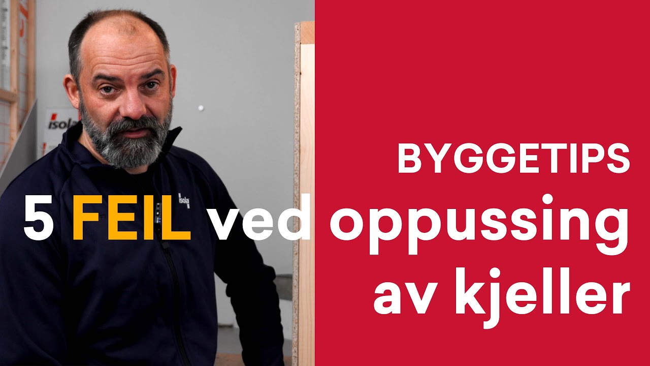 Byggetips: 5 FEIL ved oppussing av kjeller (fuktsikring)