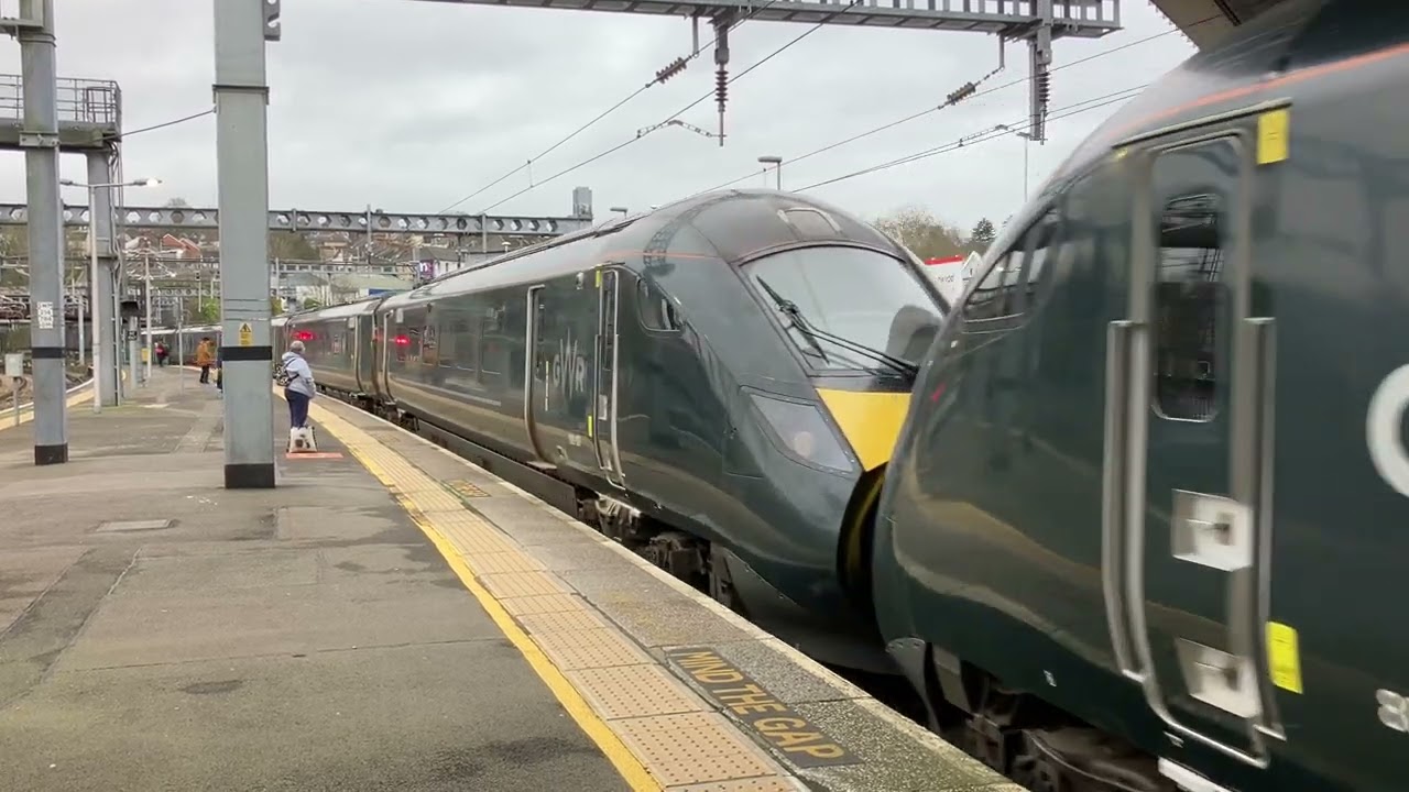 GWR 1:38PM SERVICE FROM PORT TALBOT PARKWAY TO LONDON PADDINGTON ARRIVING AT NEWPORT PLATFORM 3.