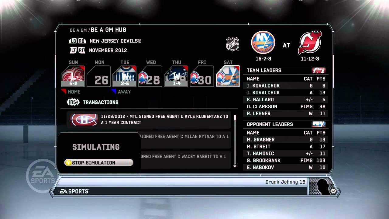 NHL 12: GM Mode Commentary - New Jersey ep. 10 