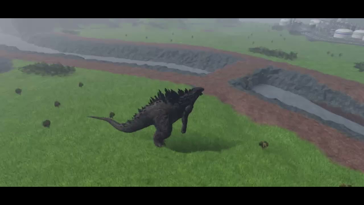 A minute long video of Godzilla 2014 in age of titans