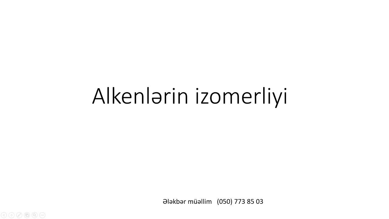 3. Alkenlərin izomerliyi