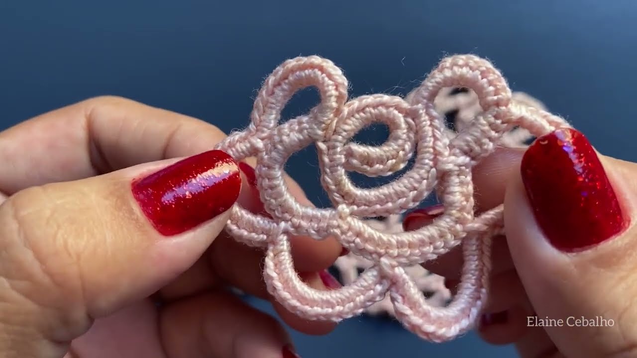 Flor de cordão de crochê Irlandês