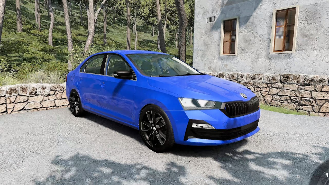 BeamNG.drive - &Scaron;koda Rapid RS 2020 - Car Show Test Drive Crash .