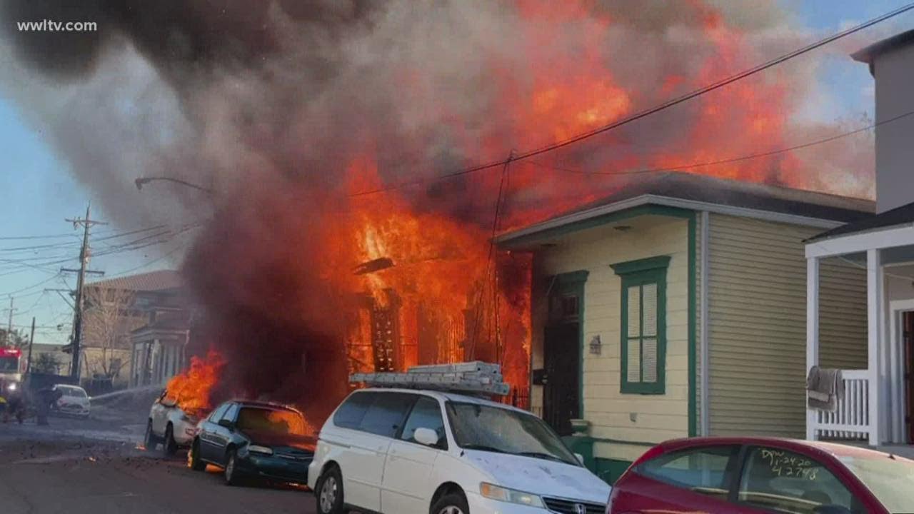 2 injured, 3 homes destroyed in New Orleans fire