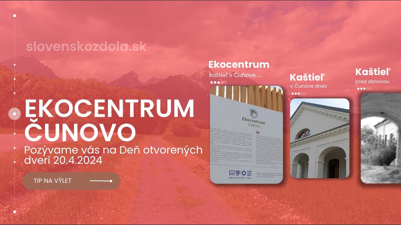 ČUNOVO - EKOCENTRUM  - kaštieľ a jeho okolie