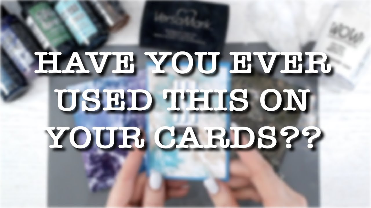 NEW MIXED MEDIA TECHNIQUE!! Try THIS household item on your cards!