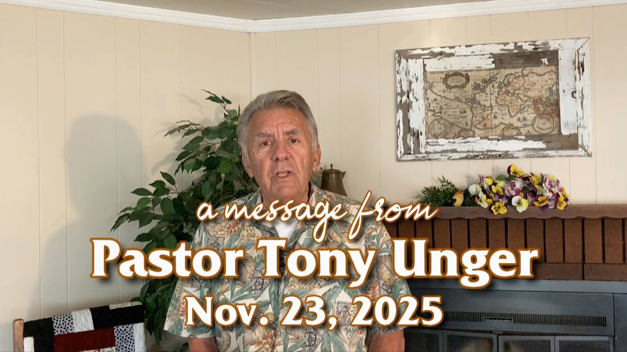 Tony Unger Message 