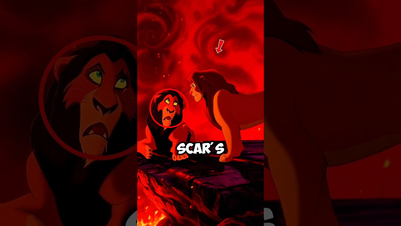 Something terrifying about Scar's final attack in The Lion King? #shorts #lionking