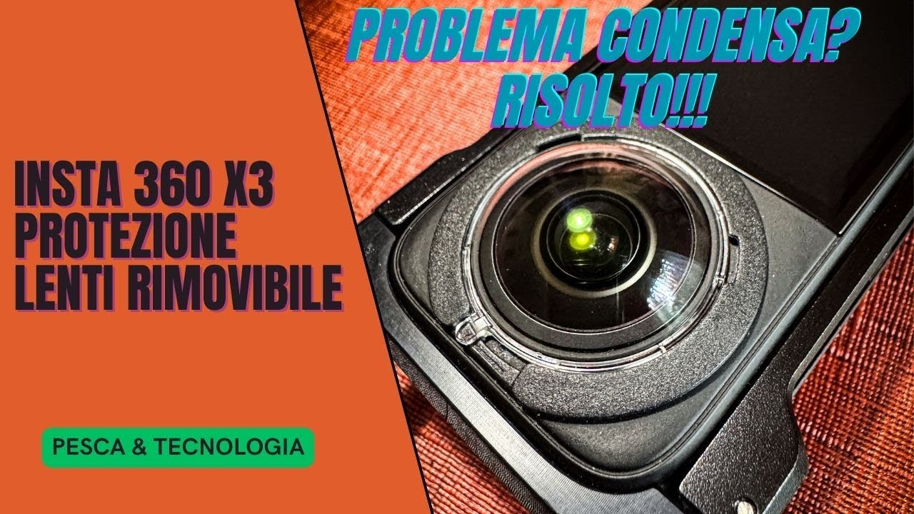 INSTA 360 X3 NUOVE LENTI RIMOVIBILI: Installazione RISOLVE DEFINITIVAMENTE PROBLEMA CONDENSA!