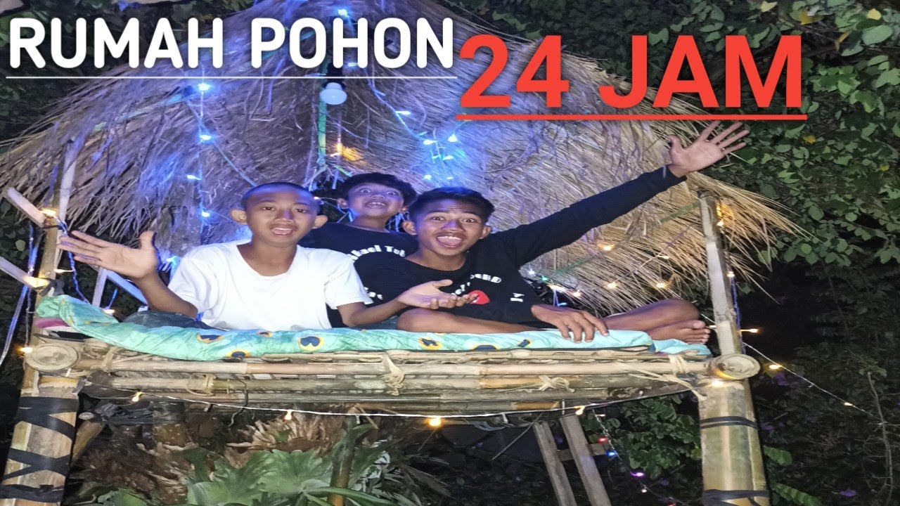 BIKIN RUMAH 24 JAM DIATAS POHON PART 3, RUMAH POHON! | Mikael TubeHD