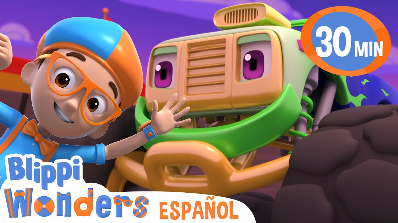 Camiones Monstruo con Blippi 🚚 Caricaturas infantiles | Moonbug en Español - Blippi Wonders
