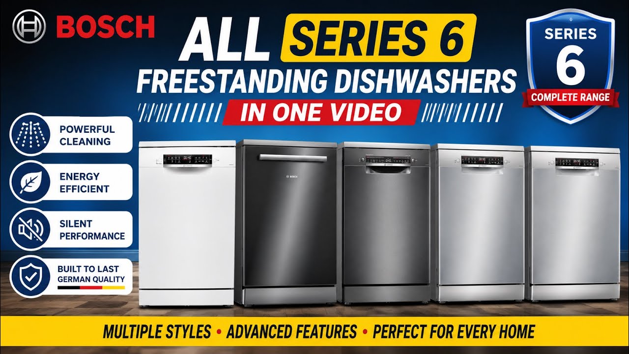 Bosch Dishwasher Complete Range in India 🇮🇳 | All Freestanding Models Detailed Review #dishwasher
