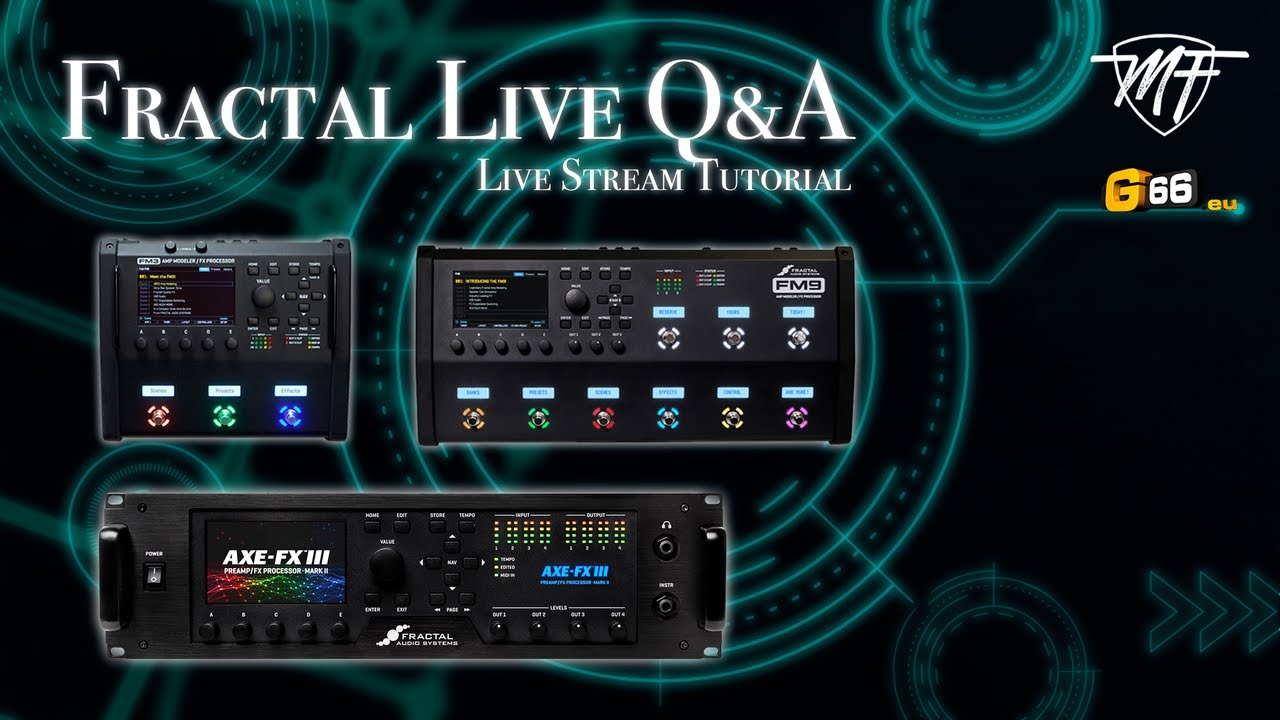 Free G66 Fractal Custom Preset - MF Double Verb - Fractal Live Q&A #3 - Create the best clean sound
