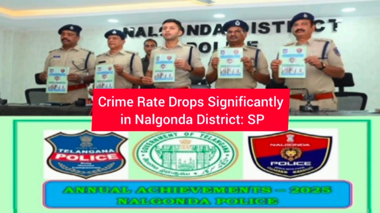 Crime Rate Drops Significantly in Nalgonda District: S P Sharath Chandra Pawar.