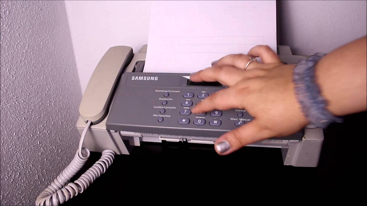 Como enviar un Fax por telefono fax