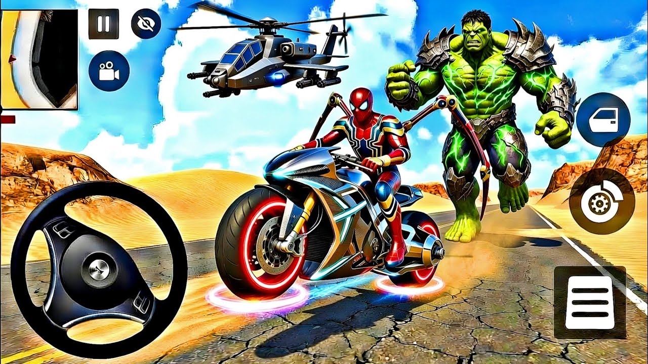 🥰Indian Thift AuraSimulator 🦚Spiderman Escape From Giant Hulk 🎊 Lot's of Police Car Android Game 10