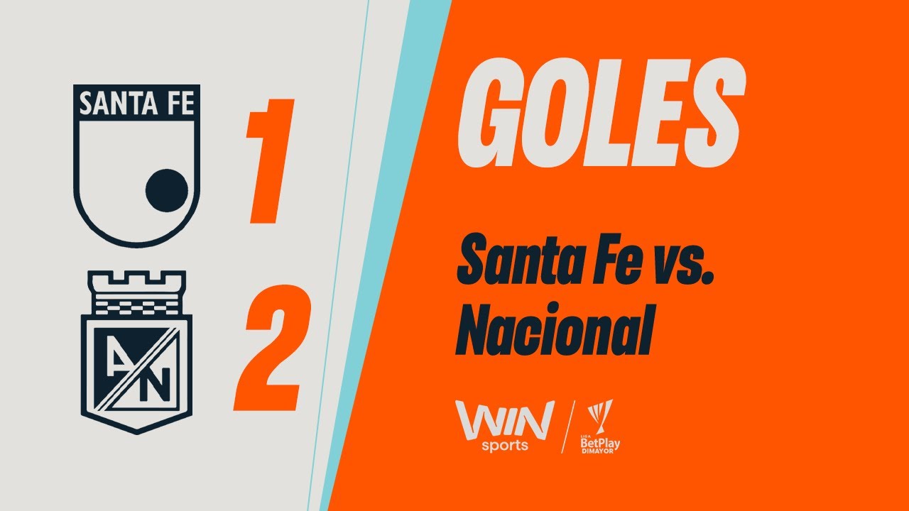 Santa Fe vs. Nacional (goles) | Liga BetPlay Dimayor 2025-1 | Cuadrangulares - Fecha 4