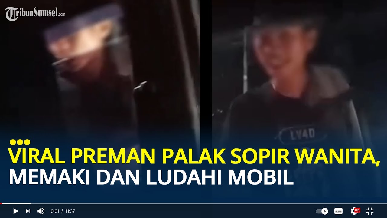 Detik-detik Preman Palak Wanita Pengendara di Kendari, Sempat Memaki Hingga Ludahi Mobil
