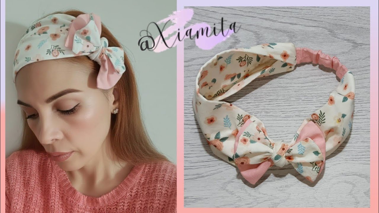 Diadema con nudo y elástico fácil-Gana dinero extra y has accesorios para el cabello tendencia 2026