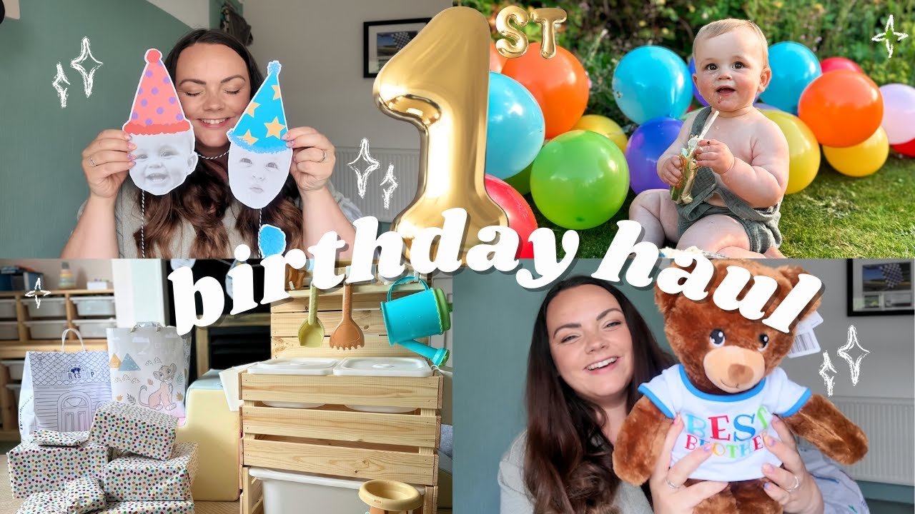 1st Birthday Haul | First Birthday Presents |  Baby/Toddler Gift Ideas 🥺 | Otis is ONE! 🎂🥳🎈