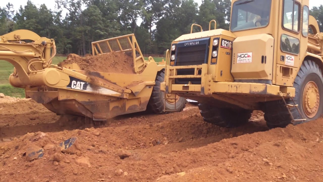 Obsolete Cat 621G Scrapers Final Days In North Carolina