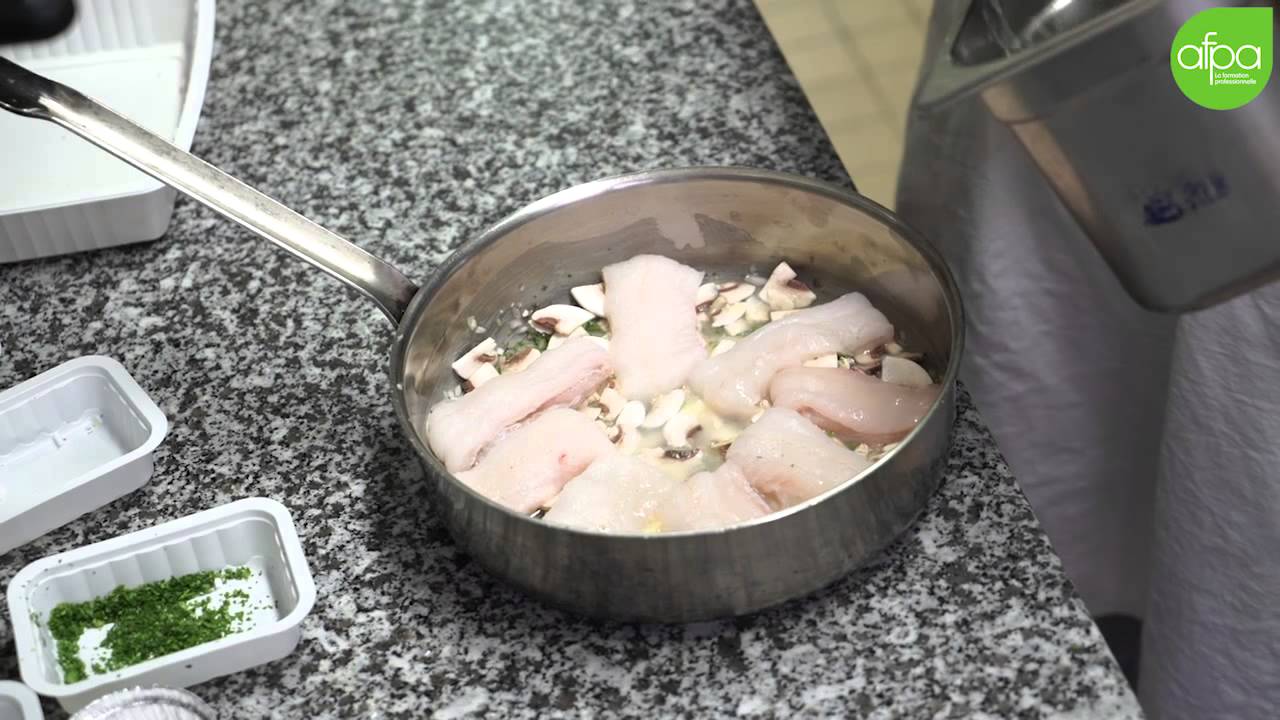 MOOC Cuisine -  Recette Filet de sole Bonne Femme