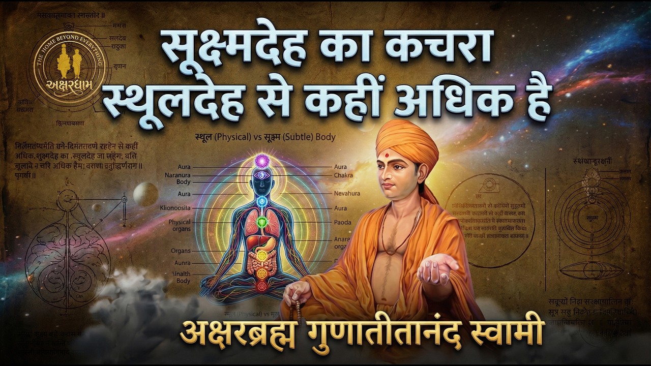 अक्षरब्रह्म गुणातीतानंद स्वामीकी बात : सूक्ष्म देह का कचरा स्थूल देह से बहुत अधिक है !