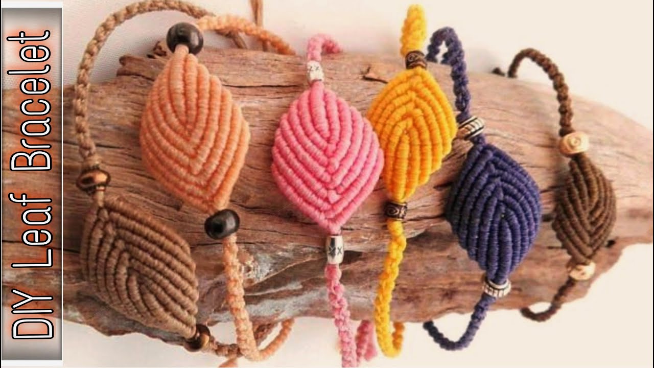 DIY LEAF BRACELET IDEAS FOR BEGINNERS | HOW TO MAKE BRACELETS | DIY THREAD CRAFT | CREATION&YOU