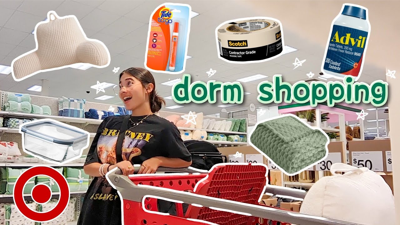 college dorm shopping 2024!! | at target | dorm room essentials haul!!