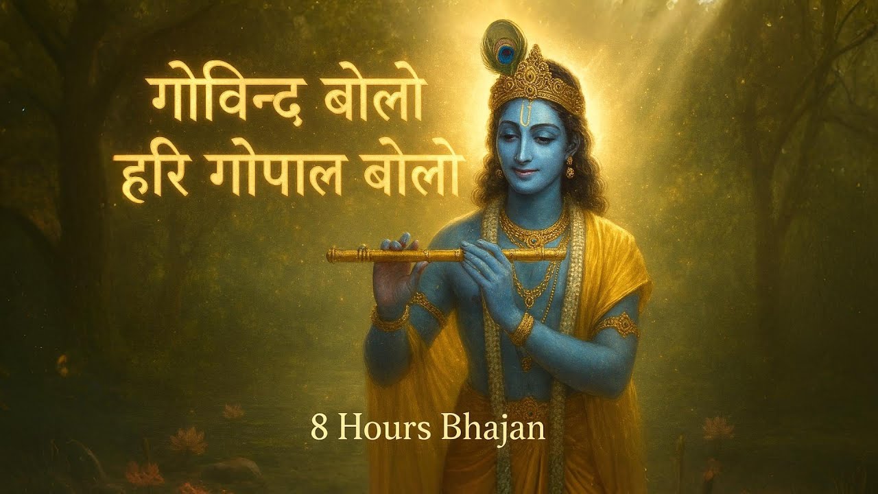 गोविन्द बोलो हरि गोपाल बोलो | 8 Hours Krishna Bhajan 2025