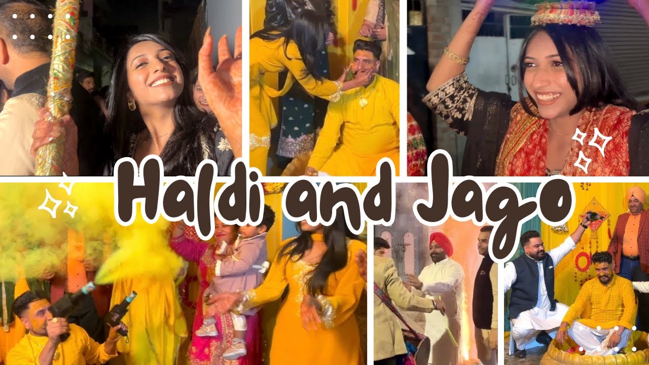 Golden Haldi Vibes 🤌🏻& Magical Jaggo Night ✨ | Dance, Dhol & Wedding Madness🥳