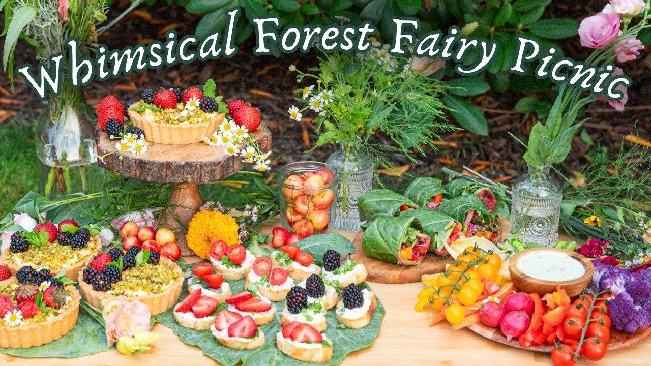 Forest Fairy Picnic 🍓🧺 Whimsical Recipes & Picnic Styling