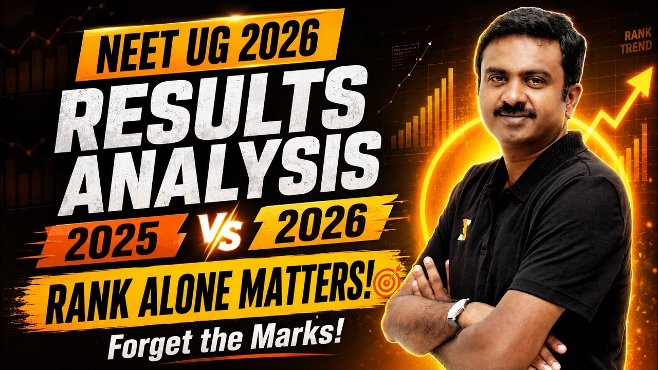 NEET UG 2026 - Results Analysis 2025 vs 2026 | Rank Alone Matters! Forget the Marks!