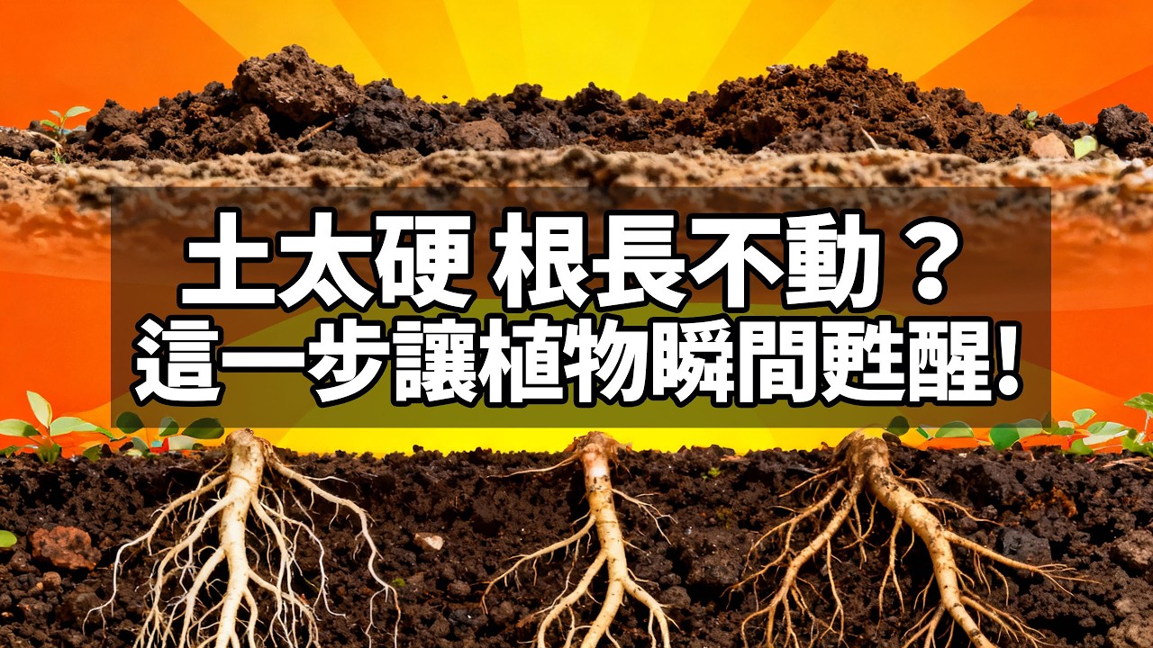 土太硬、根長不動？這一步讓植物瞬間甦醒！