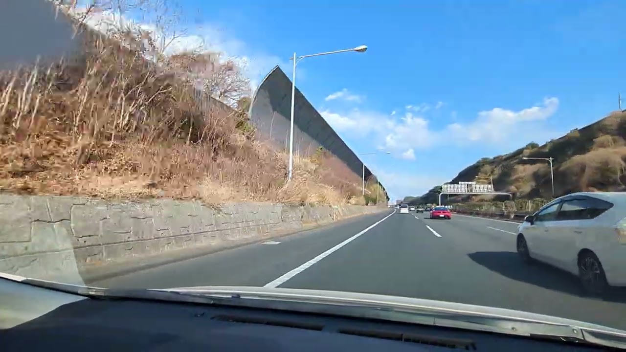 2026年1月24日　東名高速　秦野中井IC-海老名JCT 圏央道 　厚木PA  高速道路走行
