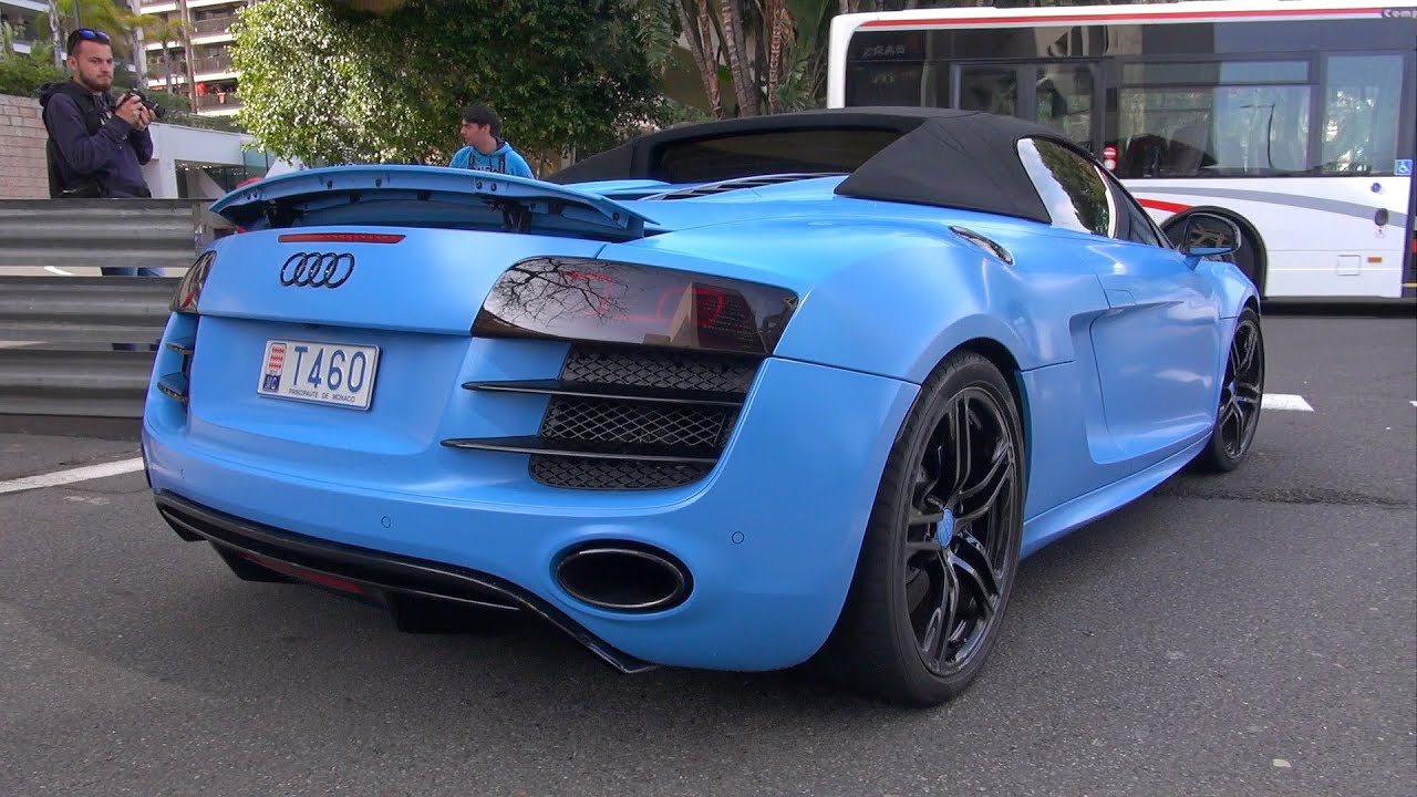 BEST of Audi R8 SOUNDS in Monaco!